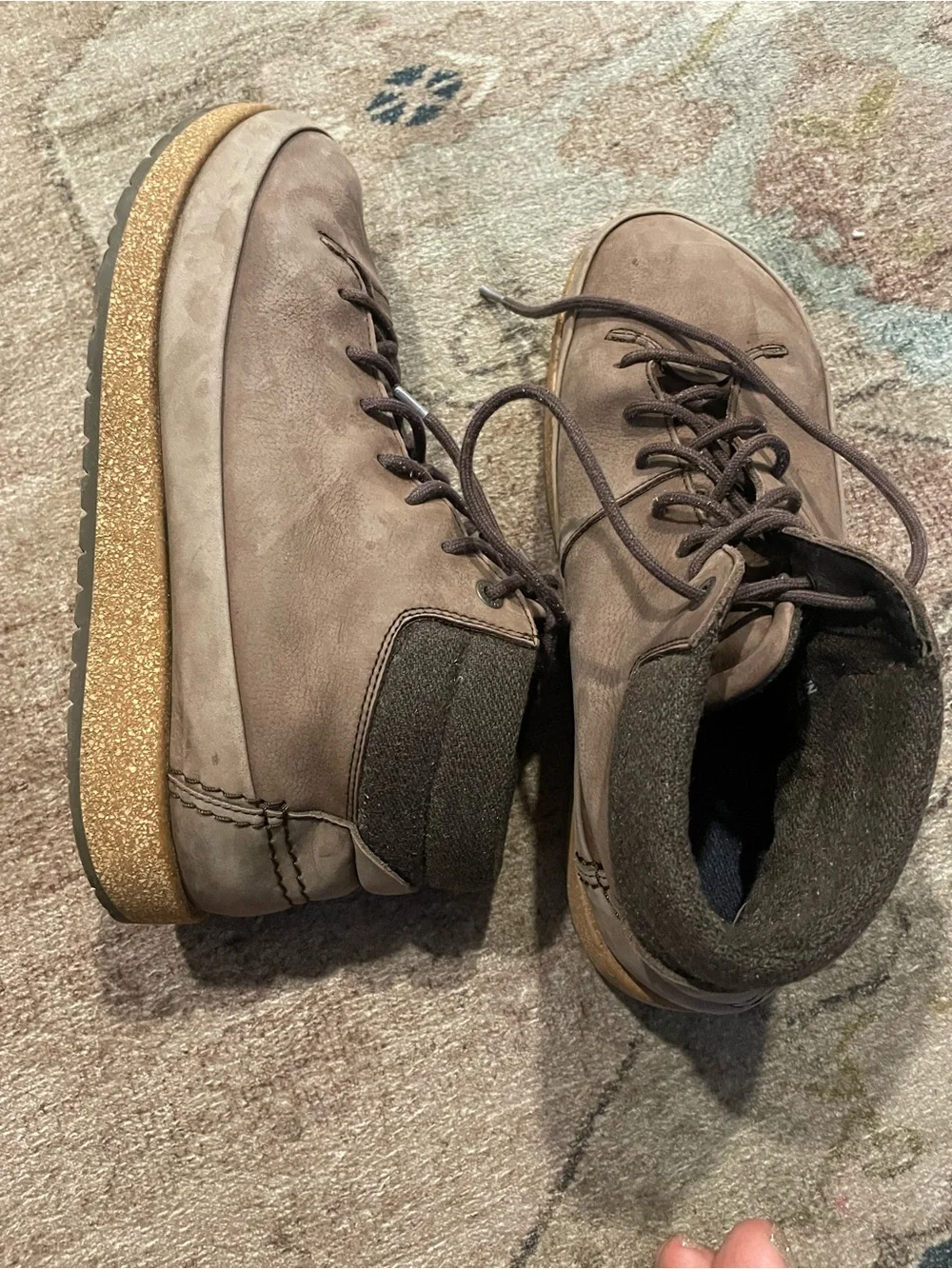 Birkenstock Men's Brown Lace-Up High Top Boot